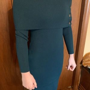 Banana Republic Green/Teal Sweater Dress